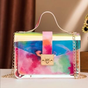 Mini holographic fashion purse